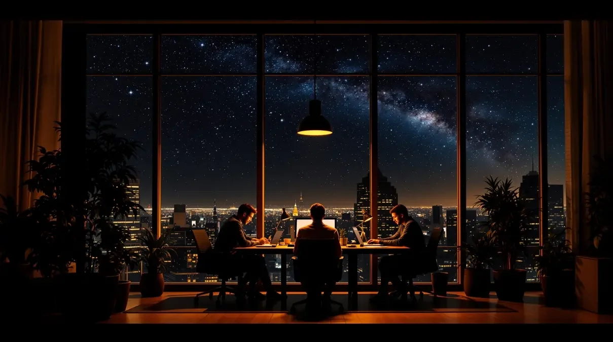 短剧剧本 品牌团队深夜工作场景